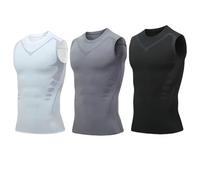 Compression Vest for Men - Posture Corrector Tank Top with Sweat Shirt Weight Loss Design, Offering Confidence & Strength (#8)