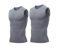 Compression Vest for Men - Posture Corrector Tank Top with Sweat Shirt Weight Loss Design, Offering Confidence & Strength (#4)