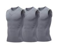 Compression Vest for Men - Posture Corrector Tank Top with Sweat Shirt Weight Loss Design, Offering Confidence & Strength (#12)