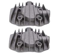 Compressor Cylinder Head 2Pcs | 48mm x 62mm Aluminum Cooling Parts | G3 / 8in Thread for Efficient Heat Dissipation/Pneumatic Systems/DIY Repair
