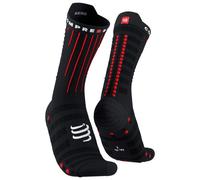 Compressport - Aero Socks - Chaussettes de cyclisme - T2 - EU: 39-41 - black / red