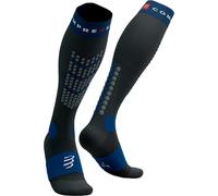 COMPRESSPORT Alpine Ski Full Socks - Mixte - Bleu / Noir / Blanc - taille 45/48- modèle 2025