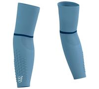 Manchettes compressport armforce ultralight bleu blanc
