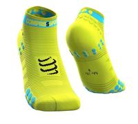 COMPRESSPORT Homme Pro Racing Socks V3.0 Low Chaussette Running, Jaune Fluo, 42-44 EU