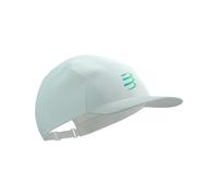 Compressport - Casquette légère et respirante - 5 Panel Cap Star White/Blue-Green - Blanc Blanc