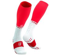 Compressport - Chaussettes de compression - Full Socks Oxygen Fluo Red - Taille 35-38 - Rouge Rouge 35-38