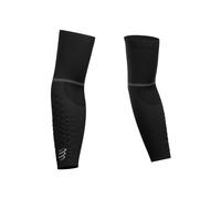 COMPRESSPORT - Chaussettes trail-running - Manchettes De Compression Armforce Ultralight Black | Compressport - T 2 - unisex T 2