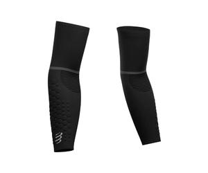 COMPRESSPORT - Chaussettes trail-running - Manchettes De Compression Armforce Ultralight Black | Compressport - T 3 - unisex T 3