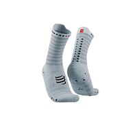 COMPRESSPORT Chaussettes unisexes pour adulte, Blanc/alliage, 45-48