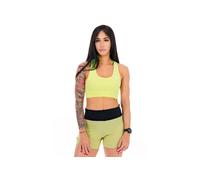 Soutien-gorge de sport Compressport FeelFree Seamless vert citron - XS
