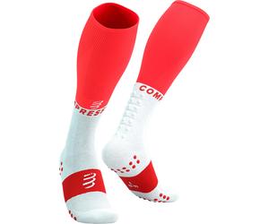 Compressport Full Socks Oxygen Chaussettes de genou T1 Rouge