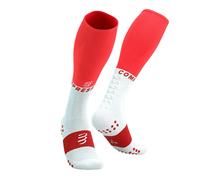 Chaussettes Compressport Oxygen rouge vif blanc - T4