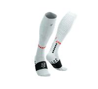 Compressport Chaussettes de compression Full Socks Recovery 2.0 Unisexe Blanc/Grisâtre/Noir 4L