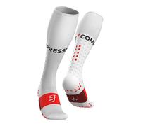 Compressport Full Socks Run Blanc - Chaussettes de running hommes 42/44