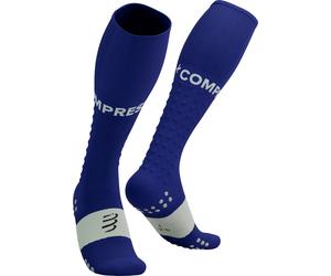 Compressport Full Socks Run Chaussettes de genou T1 Bleu