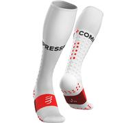 Compressport Full Socks Run Chaussettes de genou T3 Blanc