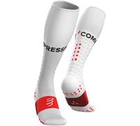 COMPRESSPORT Full Socks Run - Homme - Blanc / Rouge - taille 42/44- modèle 2025