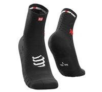 COMPRESSPORT Chaussettes De Course à Pied - Pro Racing Socks V3 Run High - Prévention des Ampoules - Amorti et Respirabilité - Running et Triathlon - Pour Entraînement et Compétition - Légère