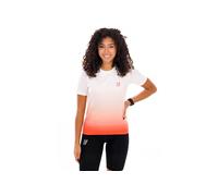 Maillot manches courtes compressport performance rouge blanc femme