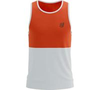 Compressport - Débardeur Performance Singlet - T-shirt de running - tigerlily/star white - XL