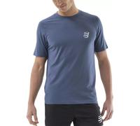 Maillot manches courtes compressport performance bleu homme