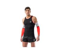 Compressport - Pro Racing Singlet - T-shirt de running - L - black / fluo red / reflective white