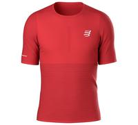 Compressport - Pro Racing S/S T-Shirt - T-shirt de running - S - pompeian red / reflective white