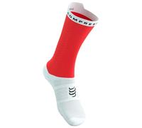 Compressport - Pro Racing Socks V4.0 Bike - Chaussettes de cyclisme - T1 - EU: 35-38 - fluo red / white