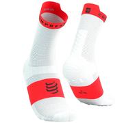 Compressport PRO RACING SOCKS V4.0 RUN HIGH Blanc - Chaussettes de running hommes 45/48