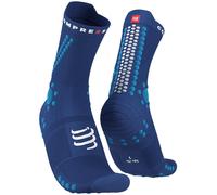 Chaussettes compressport pro racing v4 0 run high bleu sodalite