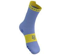 Chaussettes Compressport Pro Racing v4.0 Run High violet jaune - T1