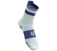 Compressport - Pro Racing Socks V4.0 Run High - Chaussettes de running - T2 - EU 39-41 - star white / orient blue