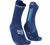 COMPRESSPORT Pro Racing Socks V4.0 Run High - Homme - Bleu - taille 35-38- modèle 2026