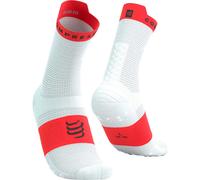 COMPRESSPORT Pro Racing Socks V4.0 Run High - Mixte - Blanc / Rouge - taille 39-41- modèle 2025