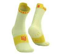Chaussettes Compressport Pro Racing v4.0 Run High vert clair jaune - T1
