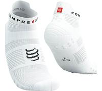 Compressport Pro Racing Socks V4.0 Run Low Blanc - Chaussettes de running hommes 39/41