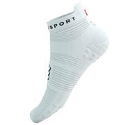 Compressport Chaussettes de running Pro Racing Socks V4.0 Run Low Unisexe T2 (EU 39-41) Blanc/Noir