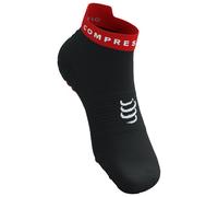 Compressport - Pro Racing Socks V4.0 Run Low - Chaussettes de running - T4 - EU 45-48 - black / white / core red