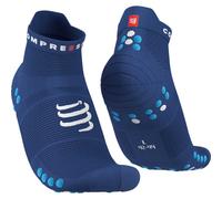 Chaussettes Compressport Pro Racing v4.0 Run Low bleu marine - T1