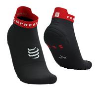 COMPRESSPORT Pro Racing Socks V4.0 Run Low - Mixte - Noir / Rouge - taille 45-48- modèle 2026