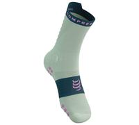 Compressport - Pro Racing Socks V4.0 Trail - Chaussettes de running - T4 - EU: 45-48 - almost aqua / stargazer / cyclamen