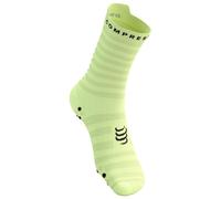 Chaussettes compressport pro racing socks v4 0 ultralight run high jaune