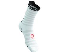 Chaussettes Compressport Pro Racing v4.0 Ultralight Run High blanc rouge noir - T2