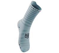 Compressport - Pro Racing Socks V4.0 Ultralight Run High - Chaussettes de running - T3 - EU 42-44 - white / alloy