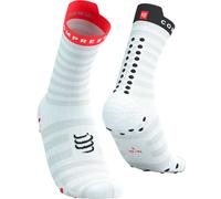 COMPRESSPORT Pro Racing Socks V4.0 Ultralight Run High - Mixte - Blanc / Rouge / Noir - taille 42/44- modèle 2025