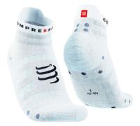 COMPRESSPORT Pro Racing Socks V4.0 Ultralight Run Low - Mixte - Blanc - taille 39-41- modèle 2026