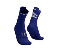 Compressport Pro Racing V 4.0 Trail Stay Behind Bleu I