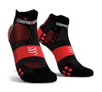 Compressport PRSV3 Ultrlight Run Low Chaussette Running Socks, Black/Red, 35-38