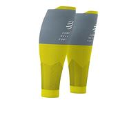 COMPRESSPORT R2v2 Chaussettes unisexes pour adulte, vert citron/gris (multicolore), 38-42