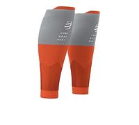 COMPRESSPORT R2v2 - Manchon de mollet unisexe - Adultes, orange (multicolore), 30-34 cm, Orange (Multicolore), 30-34 cm
